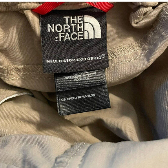 The North Face Belted Convertible Hiking Pants Men’s Large 35x 30.5 Khaki Nylon - Picture 8 of 10